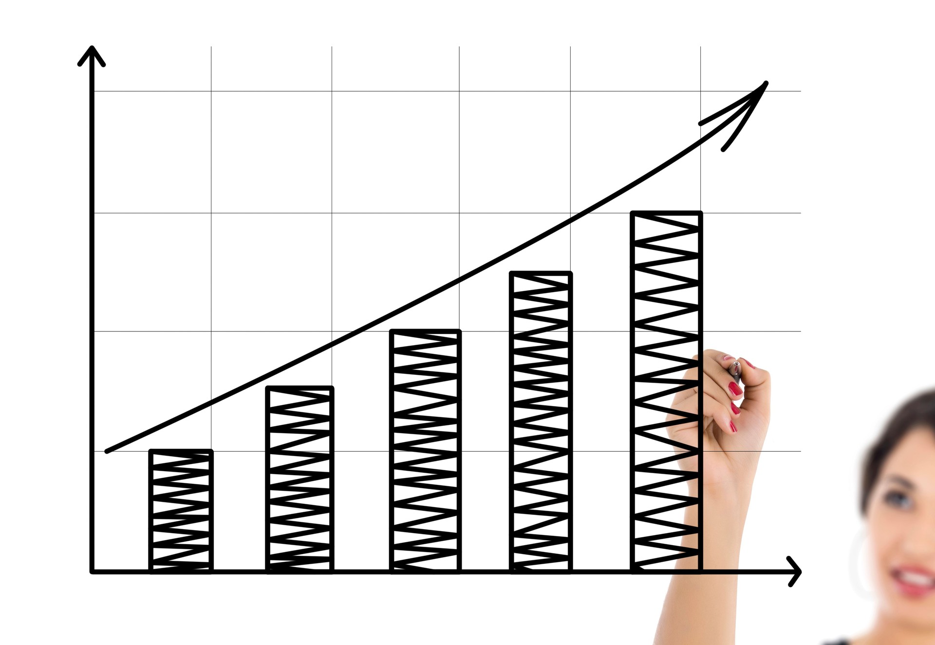 Empresaria ilustración gráfico
