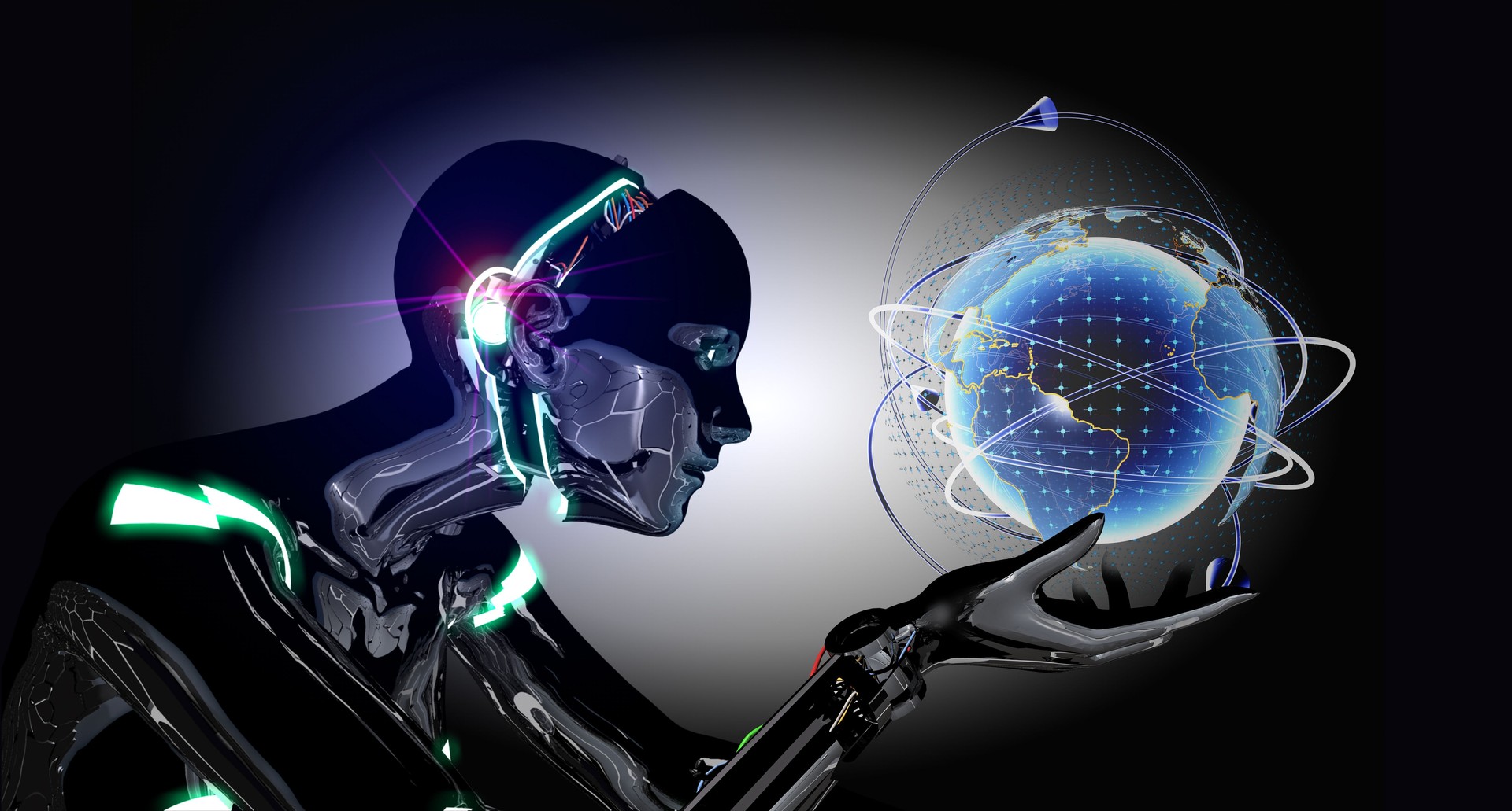 Mundo Virtual de Cyborg que muestra